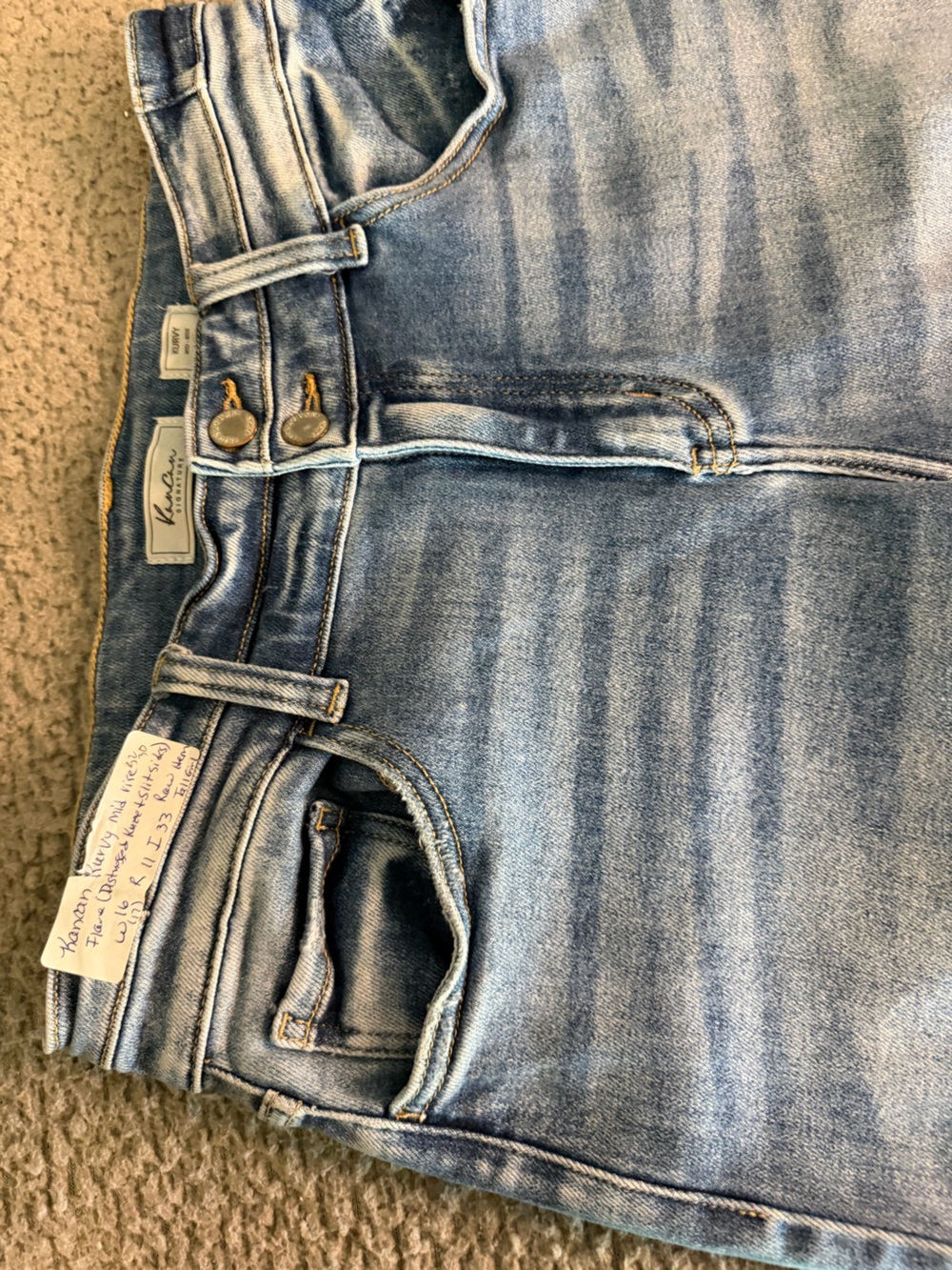 KanCan Light Wash Distressed Flare Jeans - Picture 2 of 13
